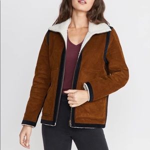 Marine Layer Loni Sherpa/Corduroy Reversible Coat